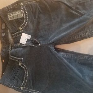 Miss Me Corduroy Black Jeans